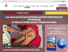 Tablet Screenshot of massage-courses-online.com